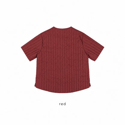 Quilted Short Sleeve Padded Jacket