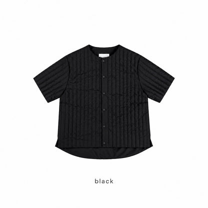 Quilted Short Sleeve Padded Jacket