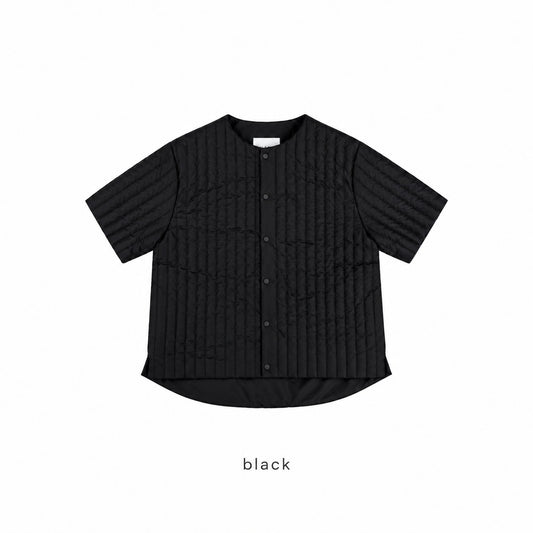 Quilted Short Sleeve Padded Jacket