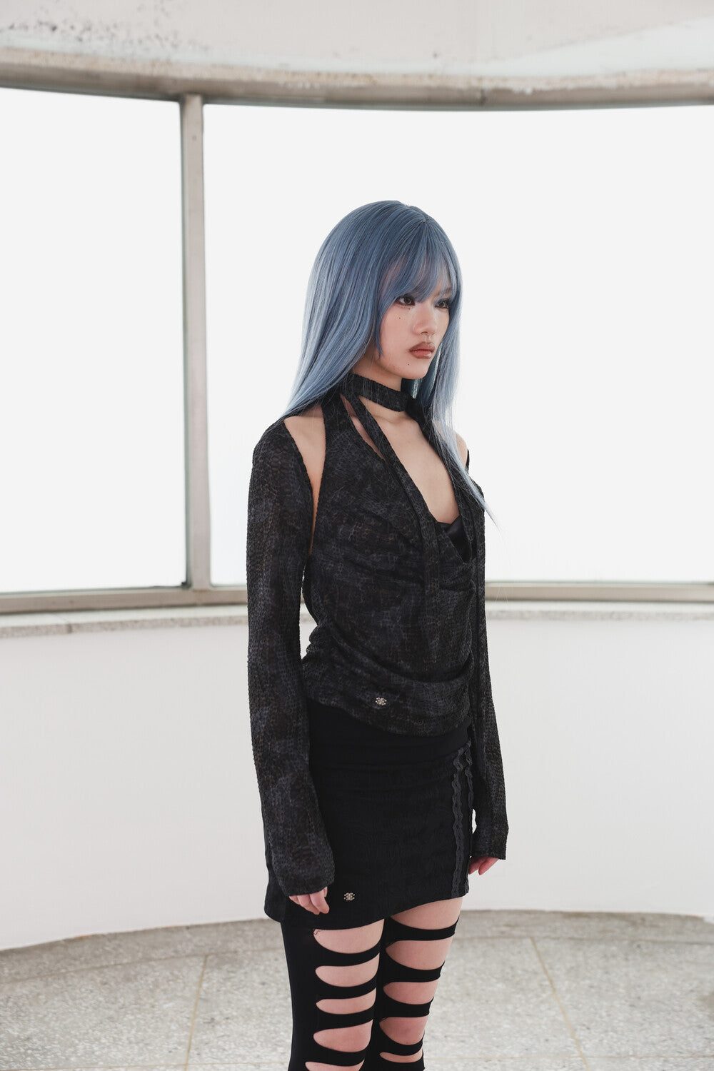 MIAE ボレロ ダークグレー 単品着用｜垢抜け 韓国ファッション レディース