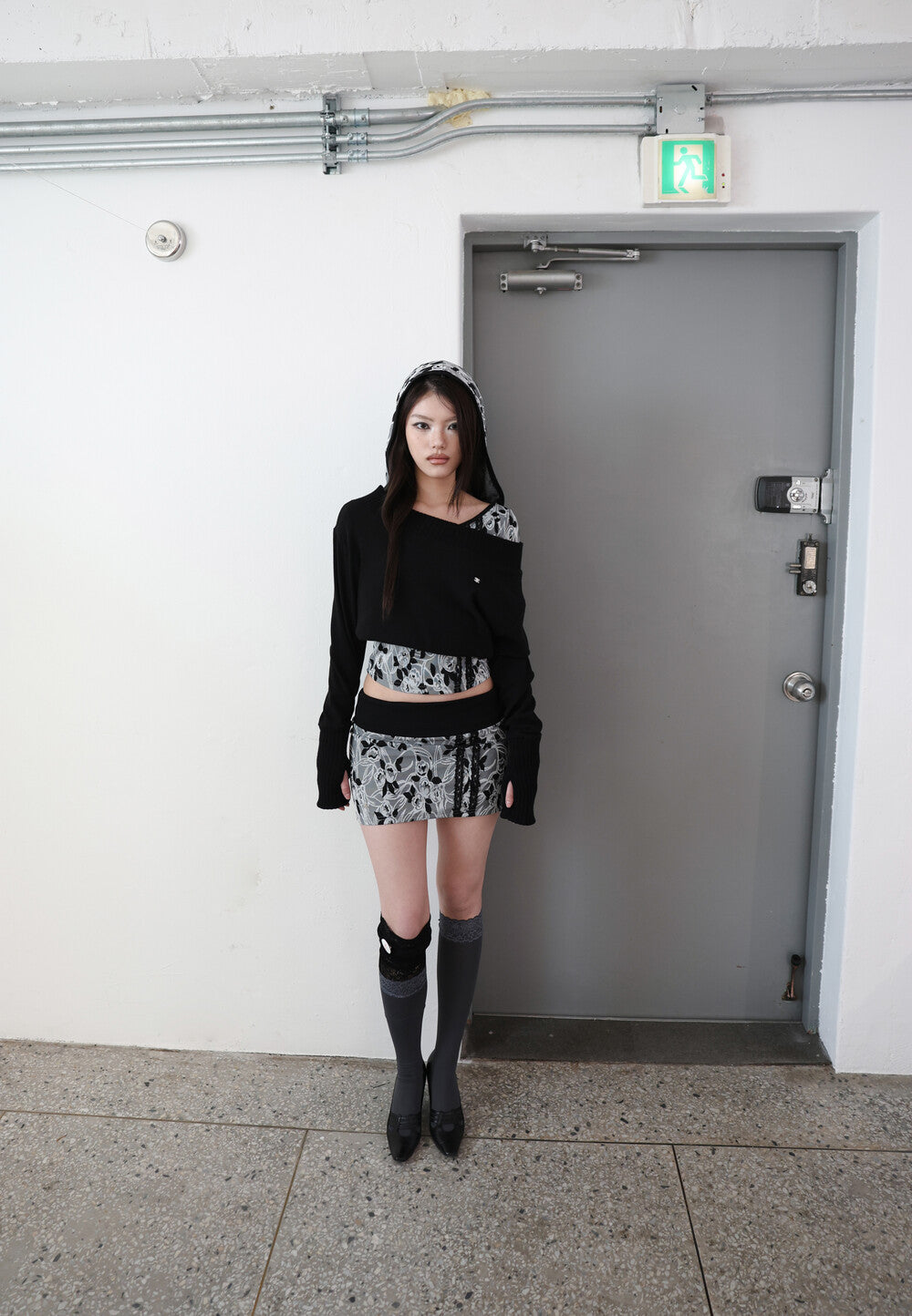 MIAE ジャカード テクスチャー詳細 スカート｜韓国ファッション レディース 通販 20代 30代