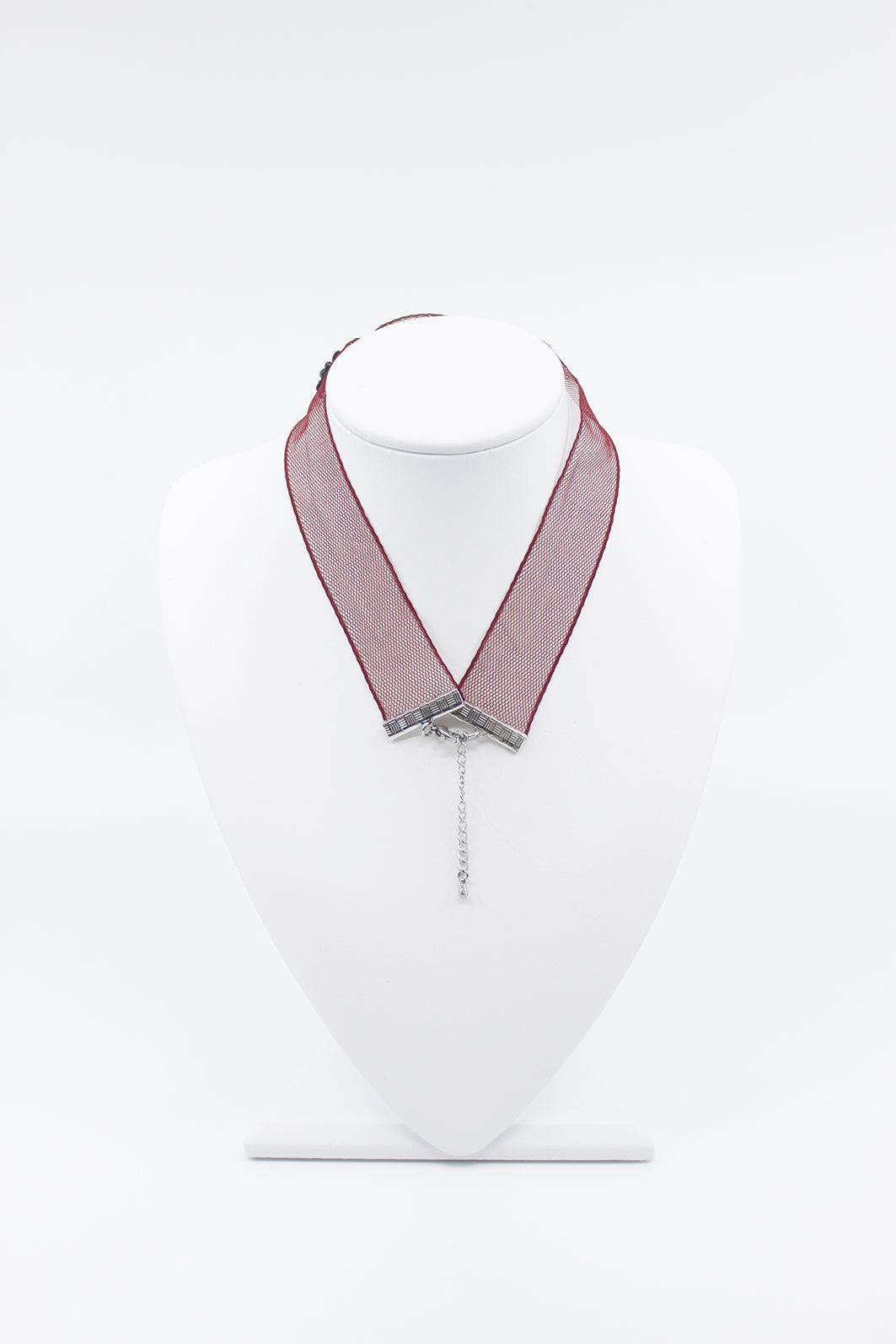 MIAE シルバーローズ ネックレス 着用｜韓国ミニマルファッション アクセサリー レディース