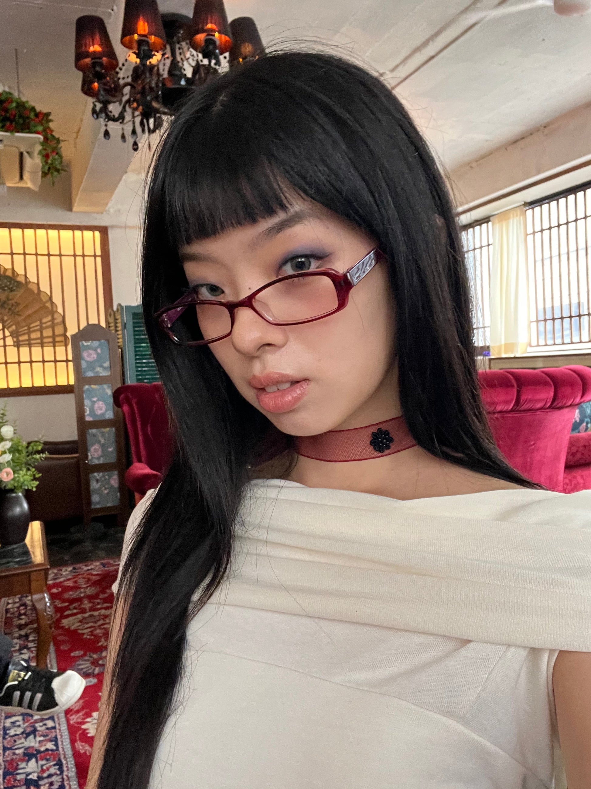 MIAE ローズチェーン ネックレス アップ｜韓国ファッション レディース 通販 20代 30代