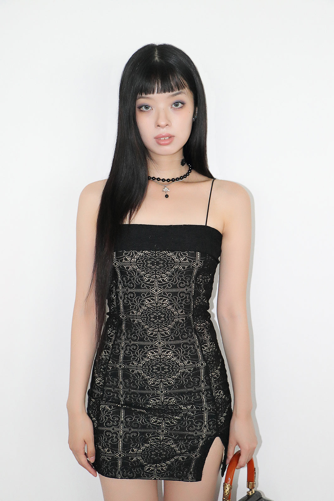 MIAE 紅煙 채운옥 チョーカー コーデ｜デートコーデ 韓国 レディース 上品