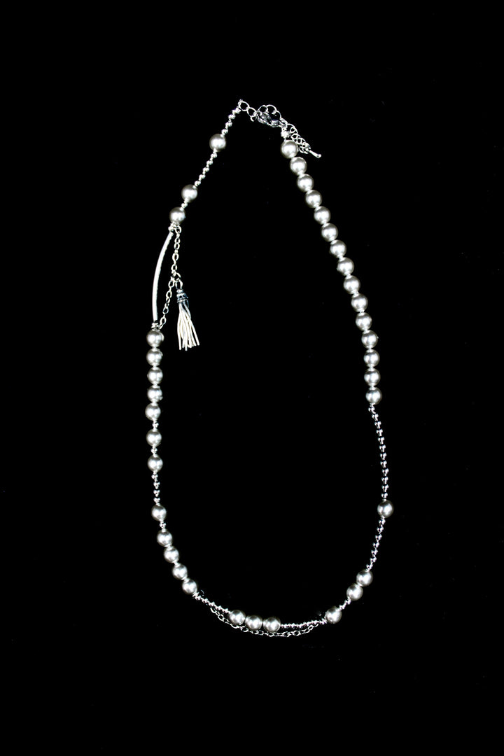 【MIAE ミエ】美愛桃源 silver tassel necklace