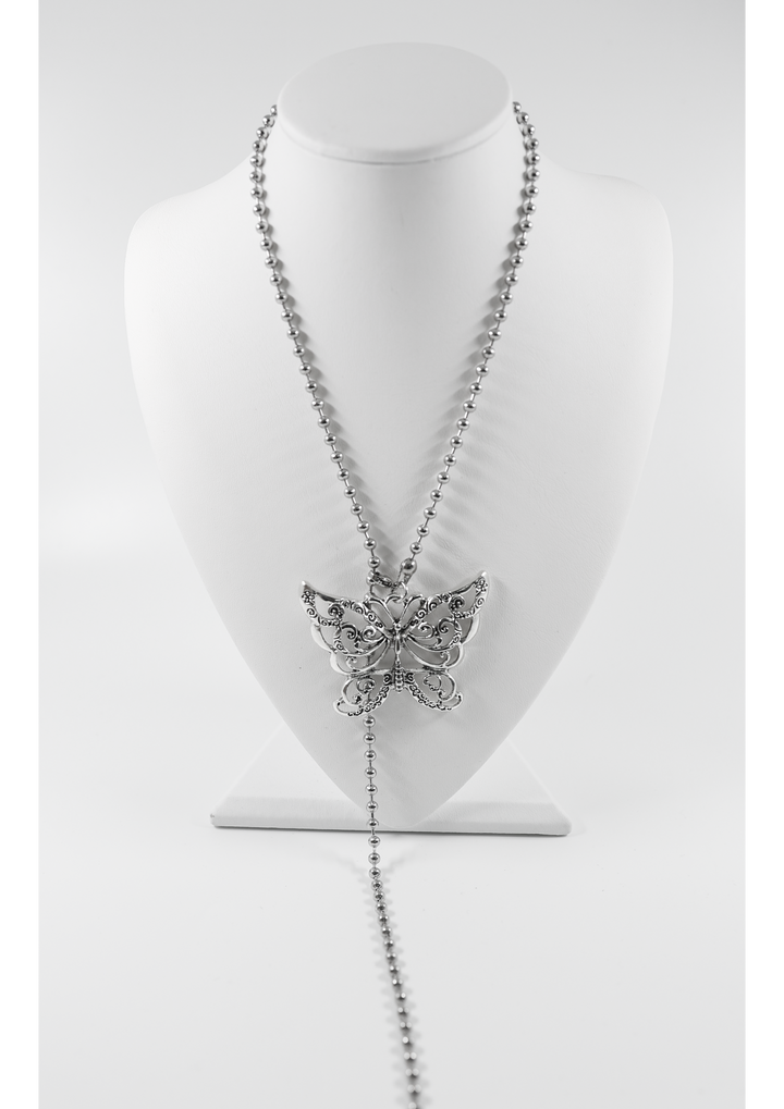 【MIAE ミエ】[Sepia] Reciprocal flower (胡蝶花) choker