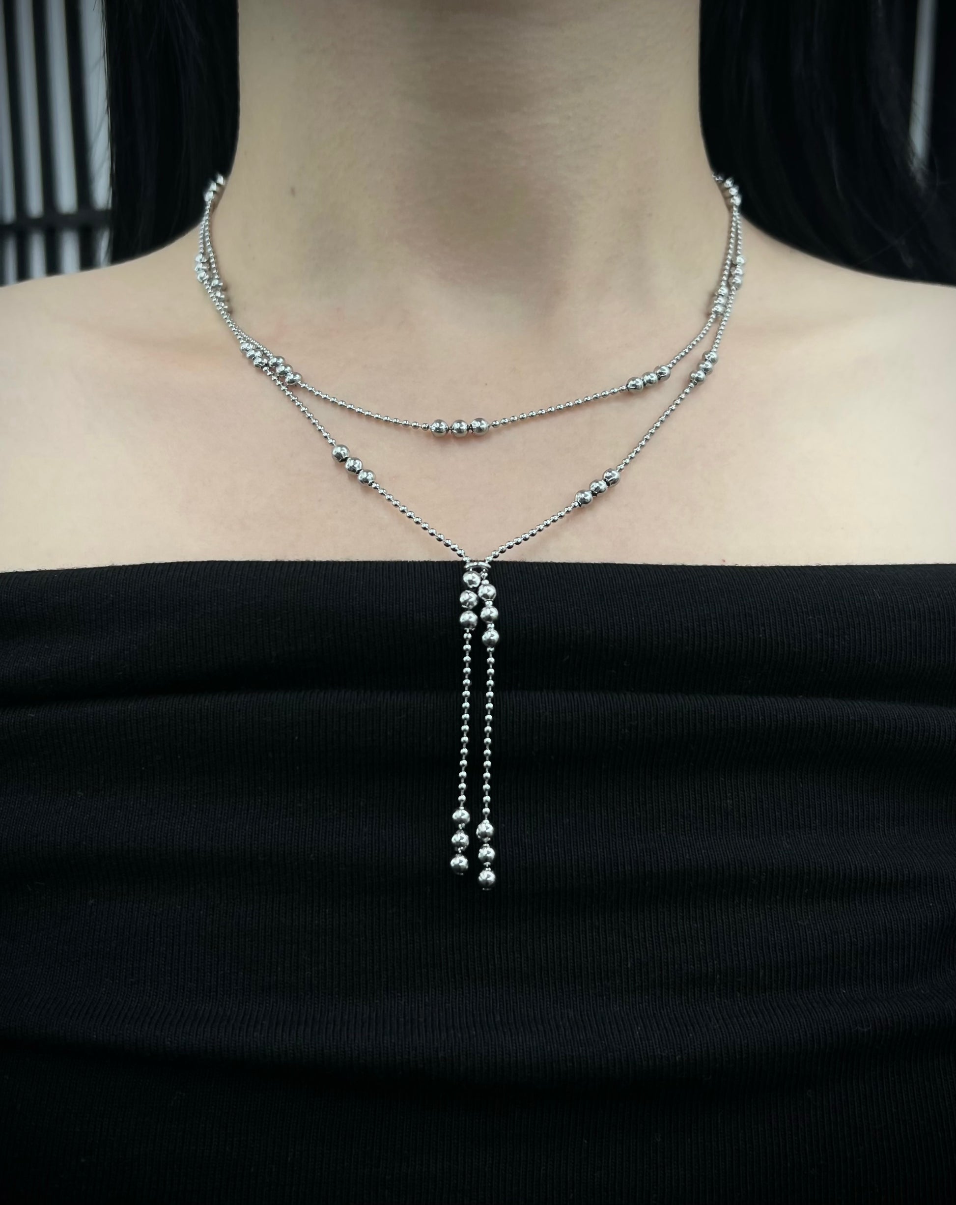 MIAE 歲寒松柏 チュ デコルテ着用｜シンプル おしゃれ 韓国 アクセサリー レディース