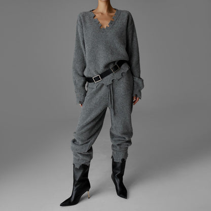【PAPERMOON ペーパームーン】AW / Vintage Fuzzy Cashmere Wool Jogger Pants