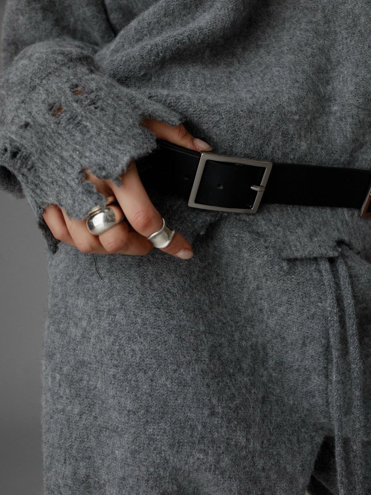 【PAPERMOON ペーパームーン】AW / Vintage Fuzzy Cashmere Wool Jogger Pants