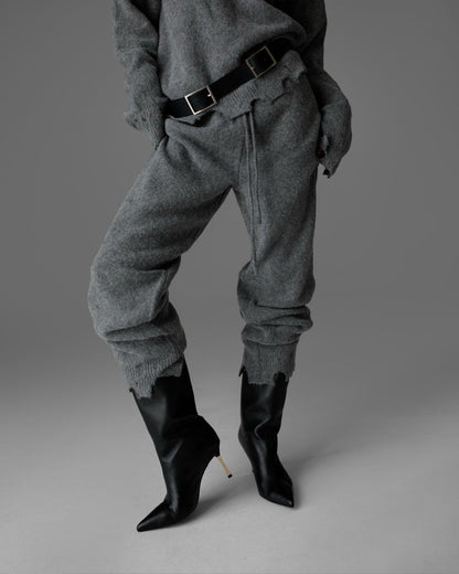 【PAPERMOON ペーパームーン】AW / Vintage Fuzzy Cashmere Wool Jogger Pants