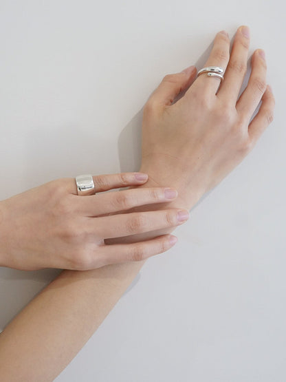 【pinekim パインキム】Band Ring (Silver)