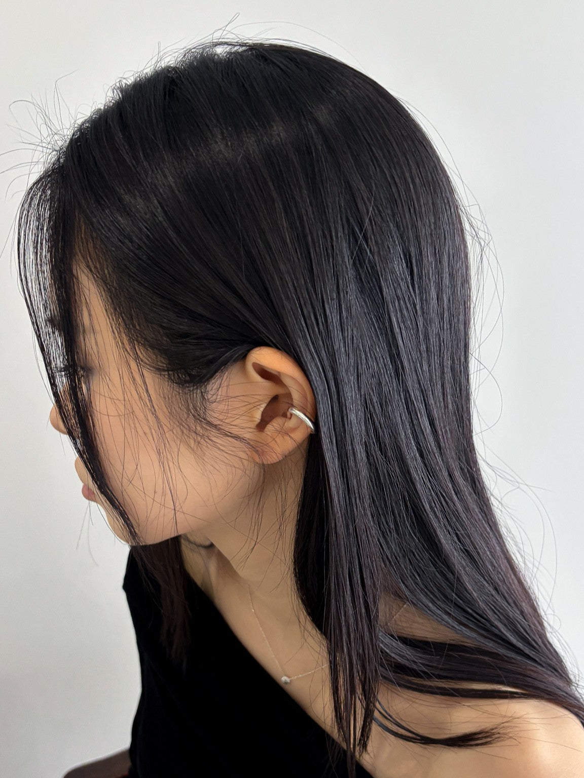 韓国ファッション アクセサリー pinekim シンプル イヤーカフ