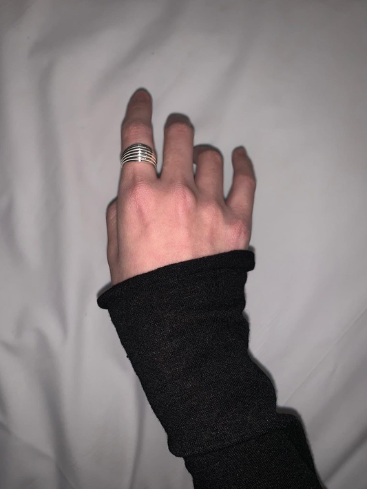 [pinekim] Multi-carved archi Ring