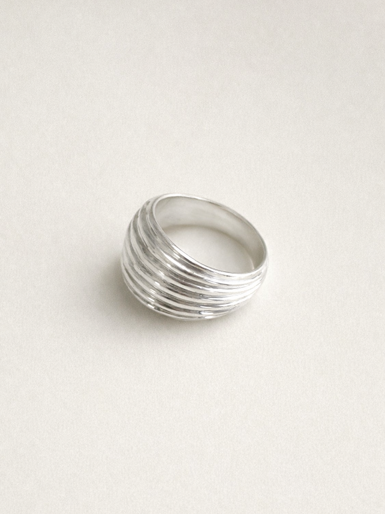 pinekim パインキム Multi Carved Archi Ring シルバー 韓国アクセサリー