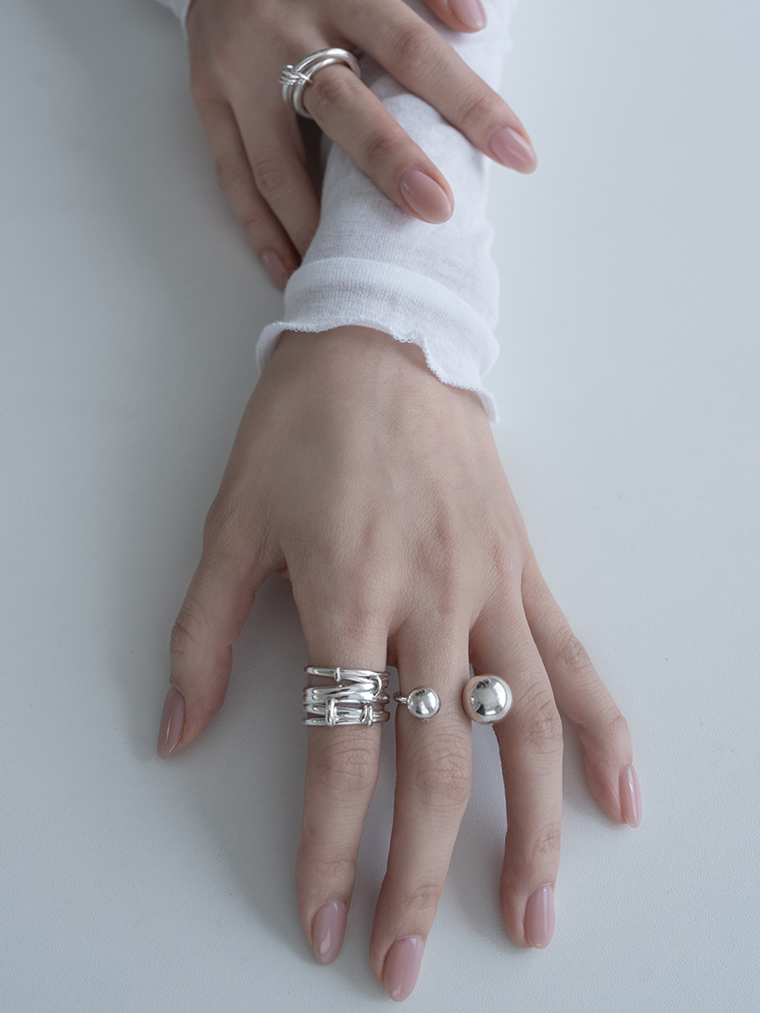 韓国アクセサリー 通販 pinekim シルバーリング