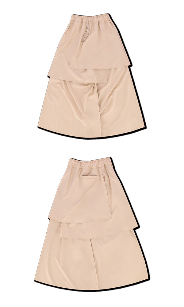 WooStore Reculer 韓国ブランド ベーシックスカートパンツ ベージュ 通販 関税込 正規品