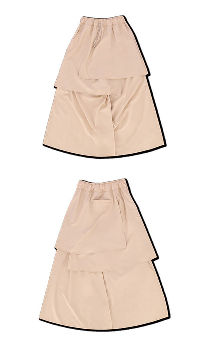 WooStore Reculer 韓国ブランド ベーシックスカートパンツ ベージュ 通販 関税込 正規品