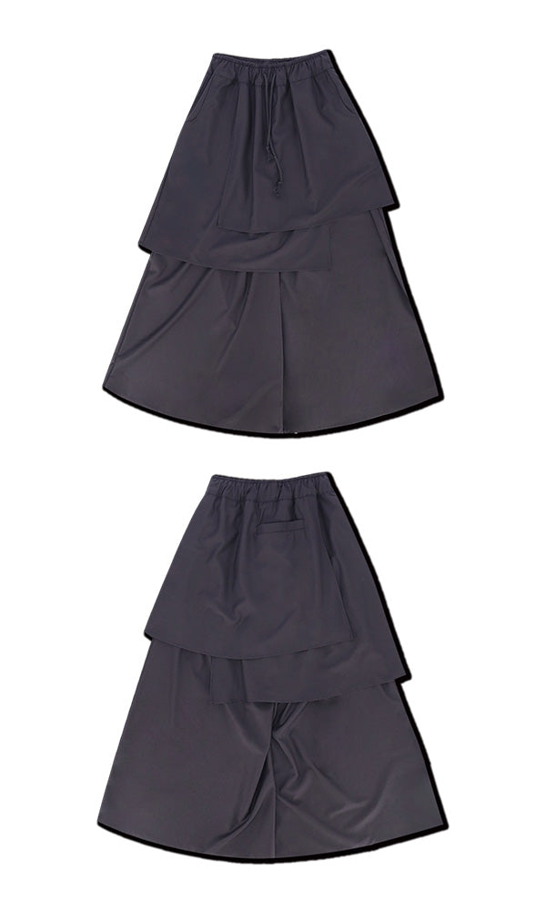 WooStore Reculer 韓国ブランド ベーシックスカートパンツ ブラック 通販 関税込 正規品