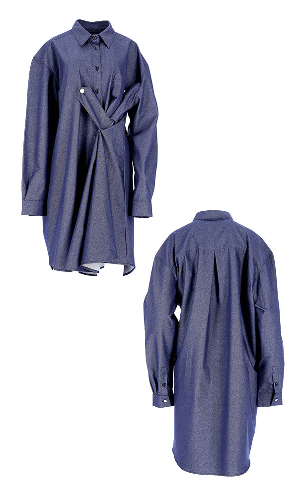 ユニセックスに着られる韓国 ファッション ユニセックスシャツ