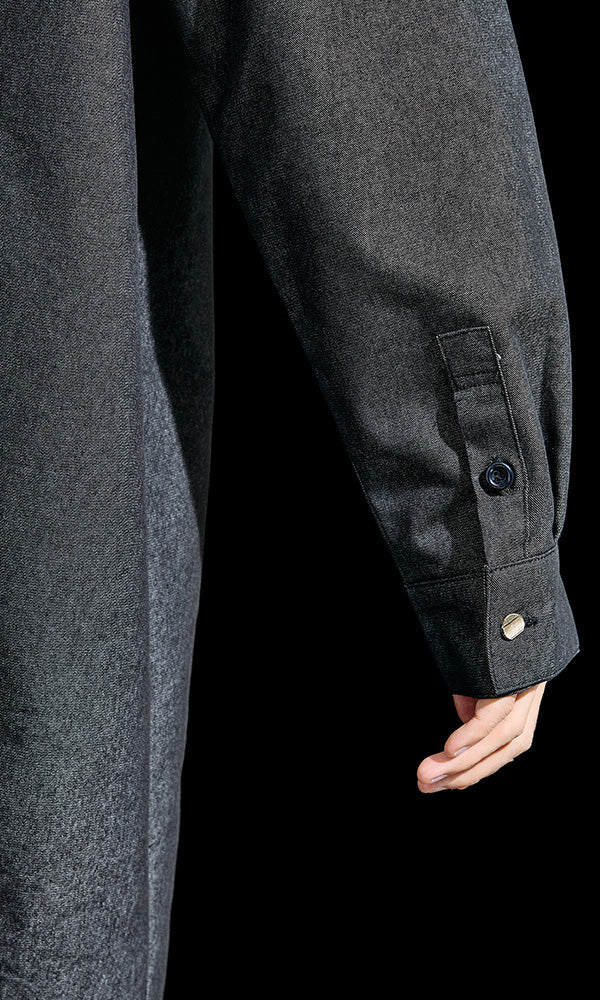 黒で完成する韓国ファッション ミニマルレイヤード