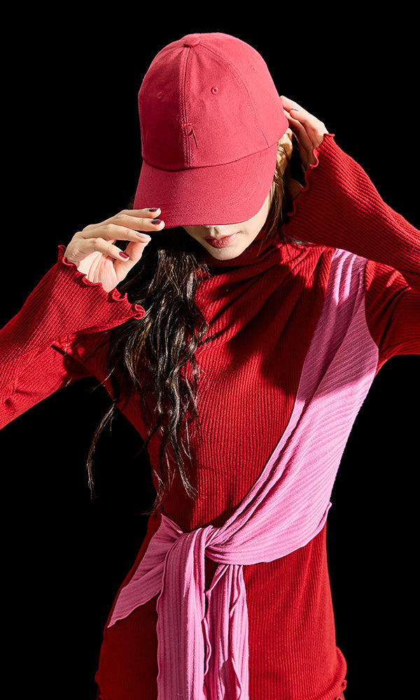 【Reculer レキュリー】Signature logo ball cap Red
