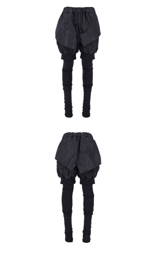 トレンドのレイヤード風韓国ファッション トレンドパンツ