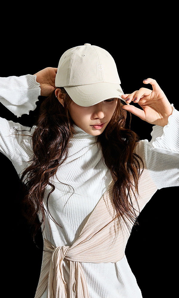 【Reculer レキュリー】Signature logo ball cap Beige