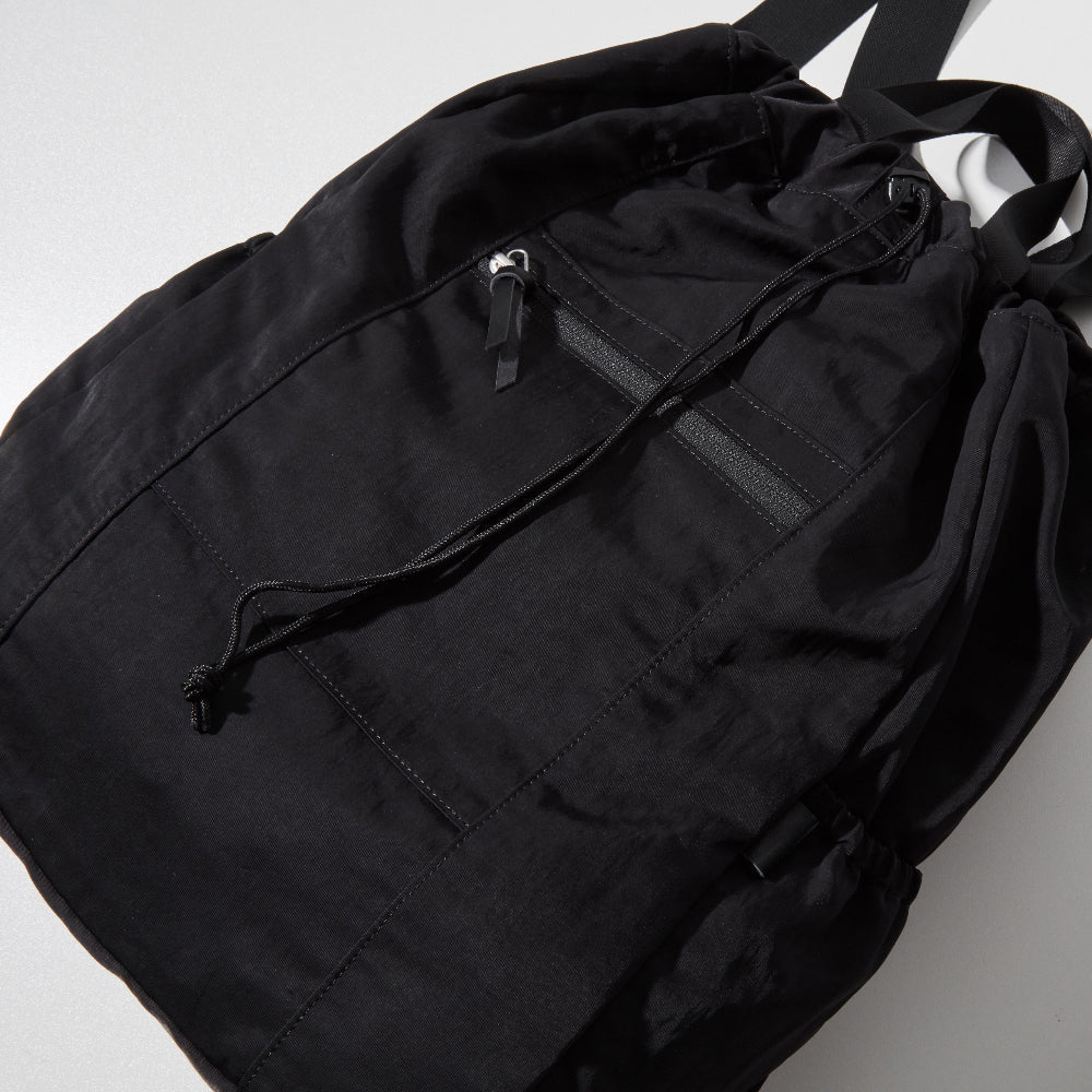 【Requisite レキジット】2way draw bag (Black)