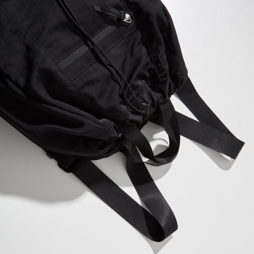 【Requisite レキジット】2way draw bag (Black)