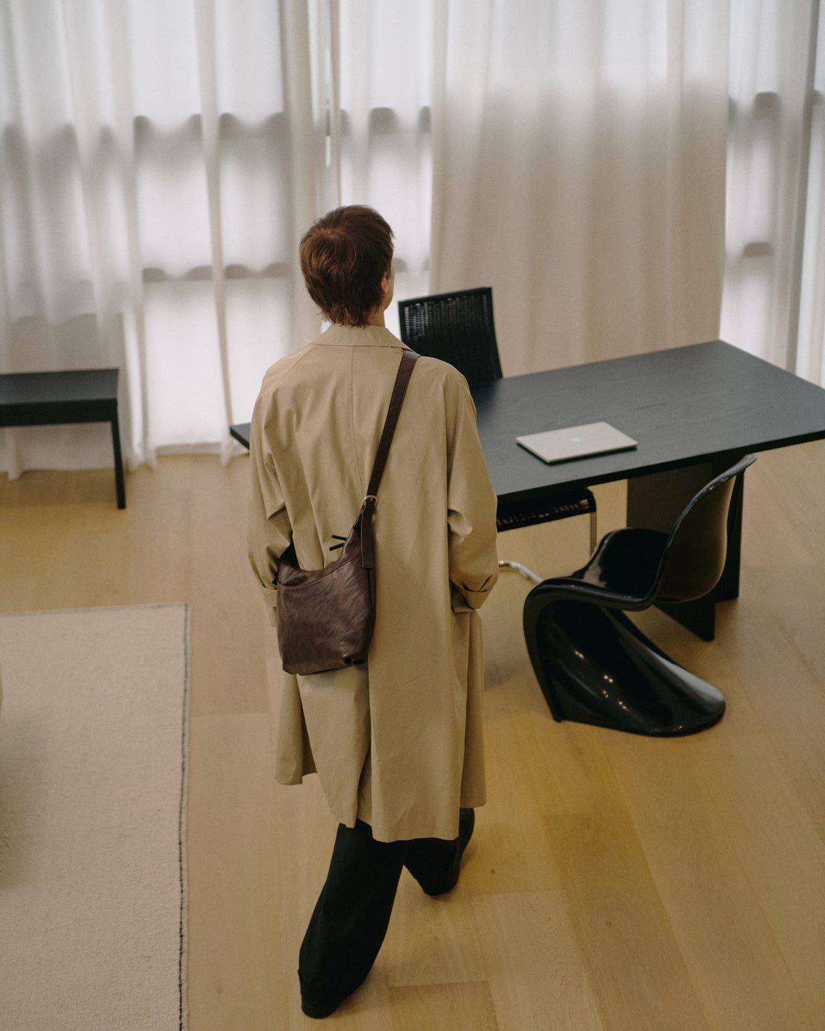 Requisite（レキジット）アクロ ホーボーバッグ ブラウン｜韓国バッグ