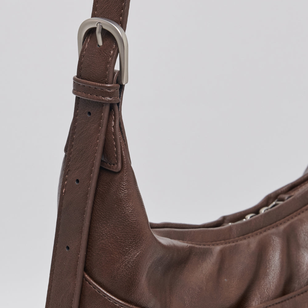 韓国 バッグ メンズ ブラウン ショルダーバッグ