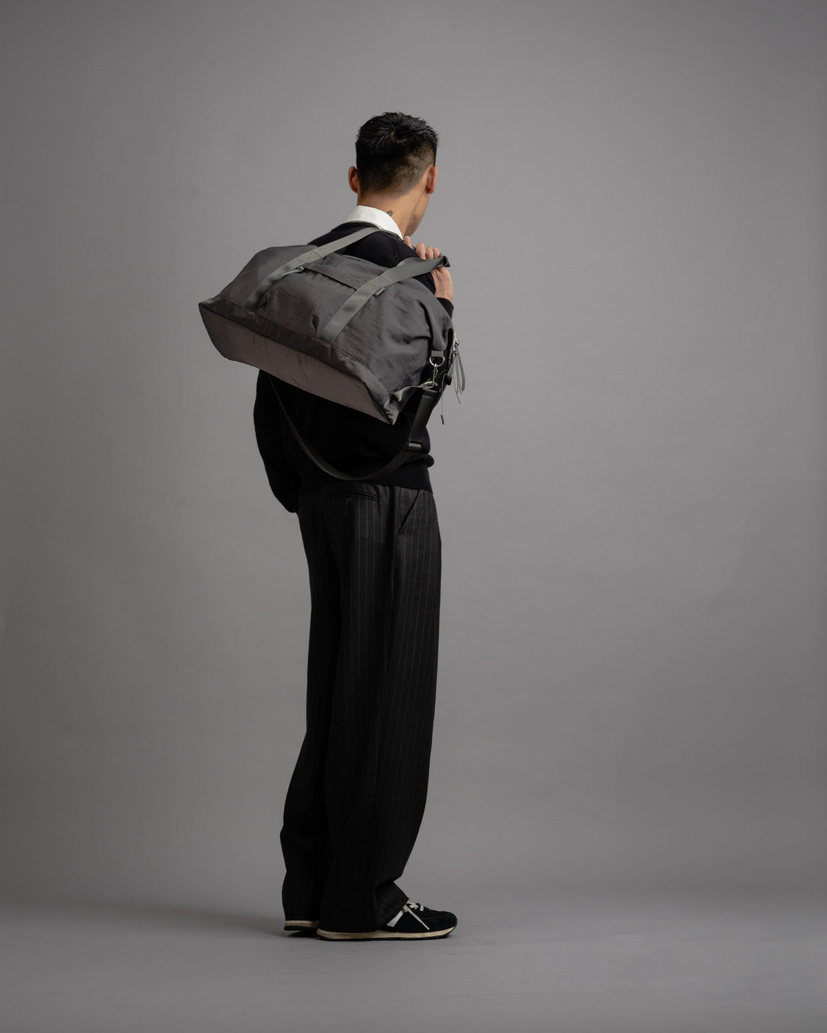 【Requisite レキジット】Gym bag 'L' (Grey)