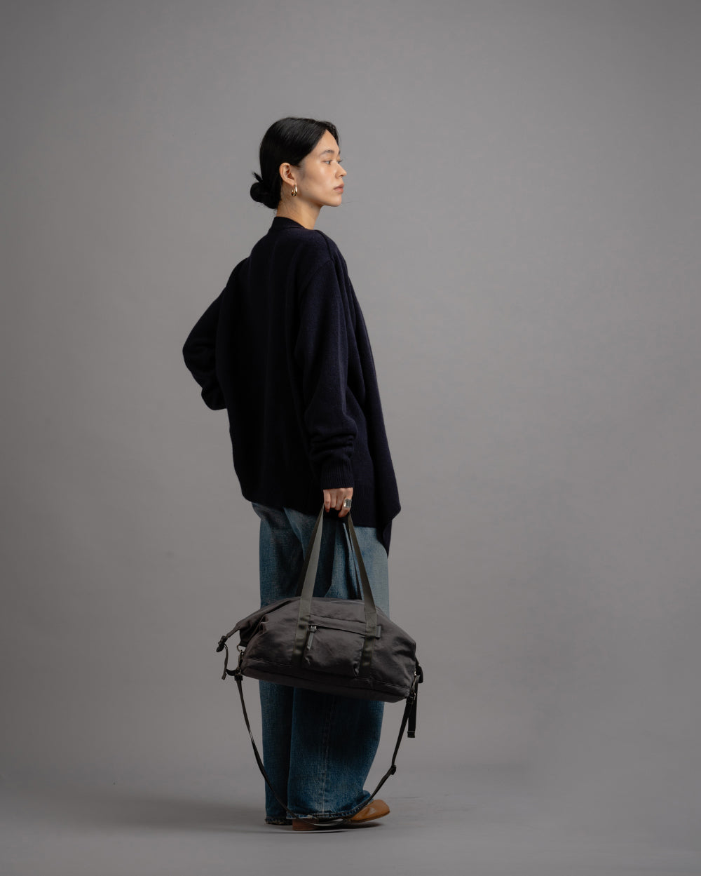 【Requisite レキジット】Gym bag 'S' (Grey)