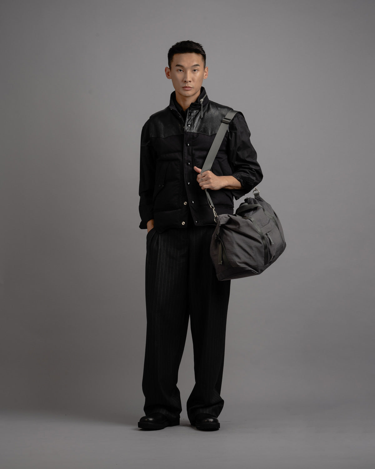 【Requisite レキジット】Gym bag 'L' (Black)