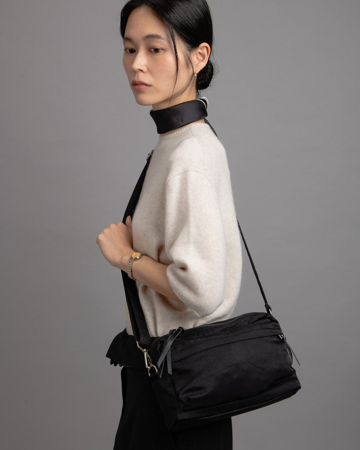 【Requisite レキジット】Cross bag 001 (Black)