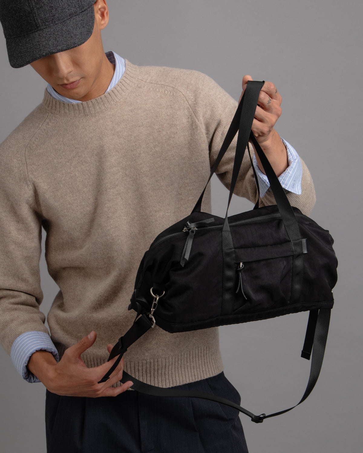 【Requisite レキジット】Gym bag 'S' (Black)
