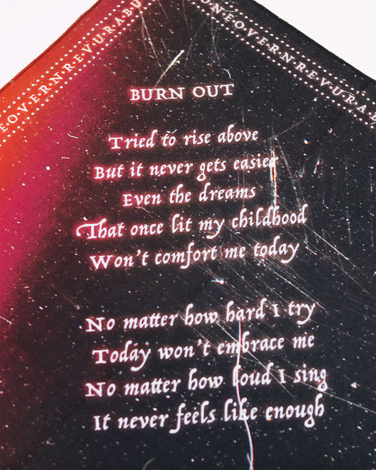 [REVURA] BURN OUT ASHEN LINES BANDANA VER. B