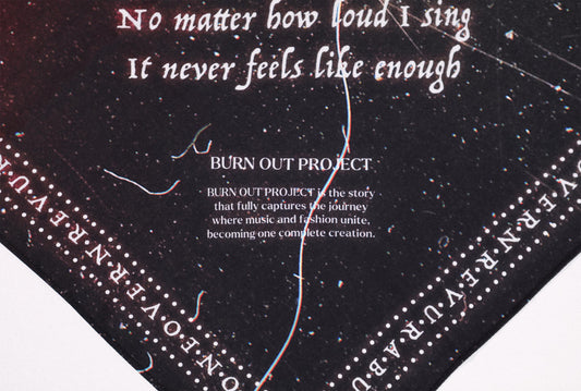 [REVURA] BURN OUT ASHEN LINES BANDANA VER. B