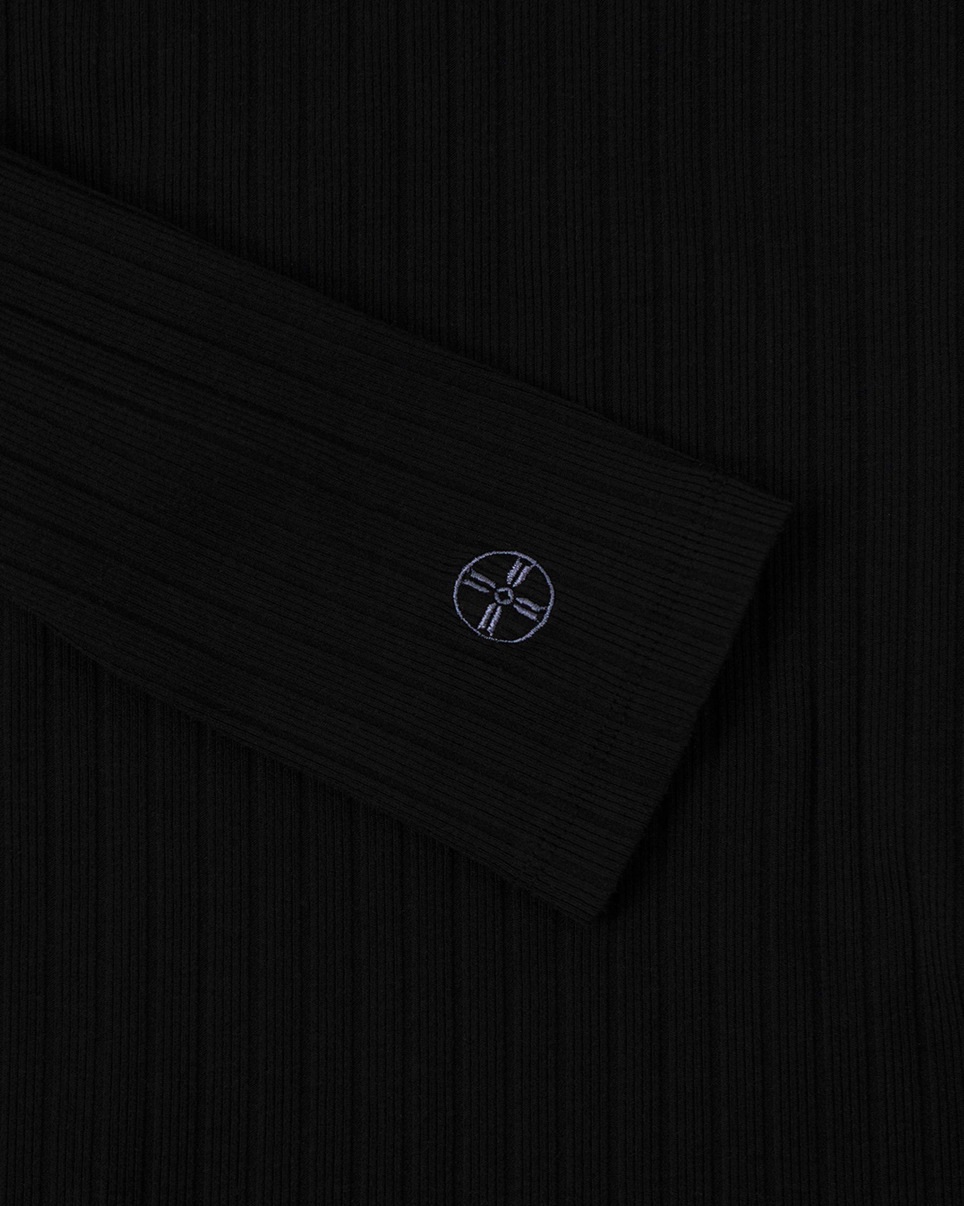 韓国 ファッション ユニセックス ミニマル ヘンリーネック リブTシャツ