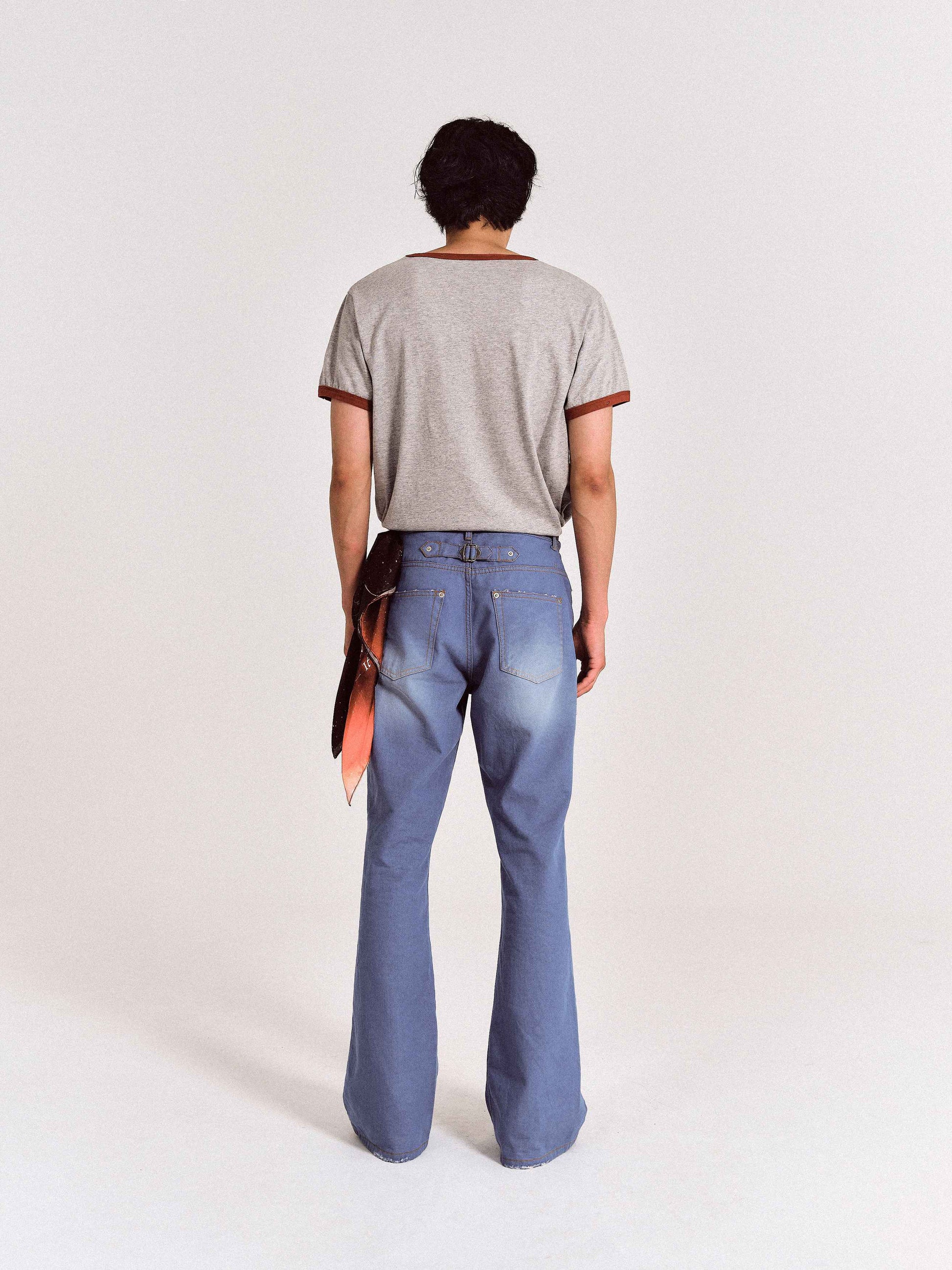 韓国ファッション ミニマル 配色リンガーT