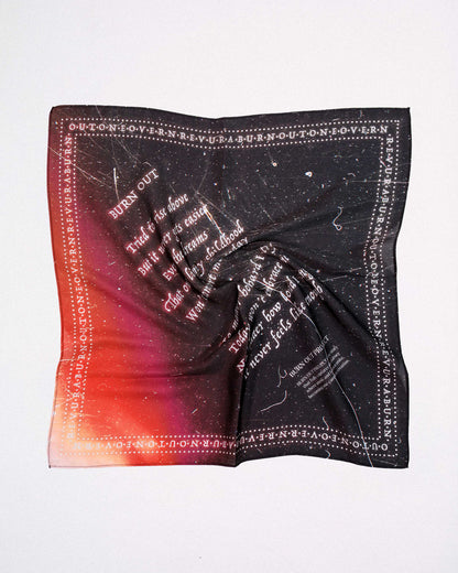 [REVURA] BURN OUT ASHEN LINES BANDANA VER. B