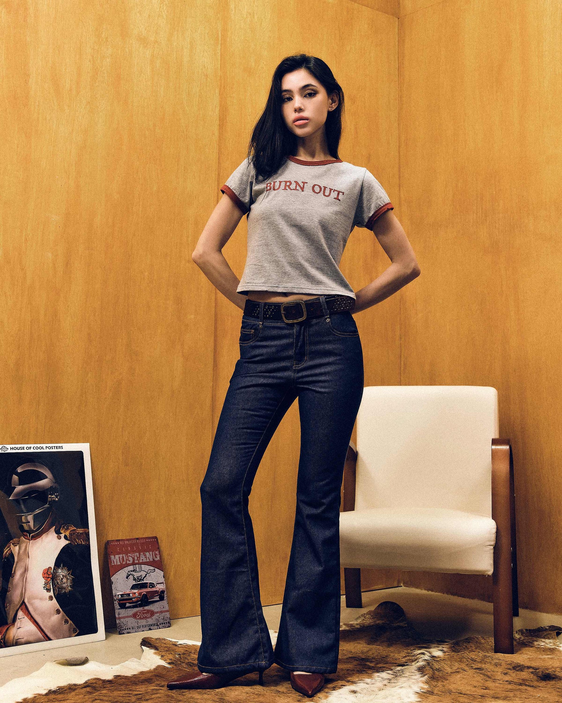 REVURA リンガーTシャツ 韓国ブランド ファッション