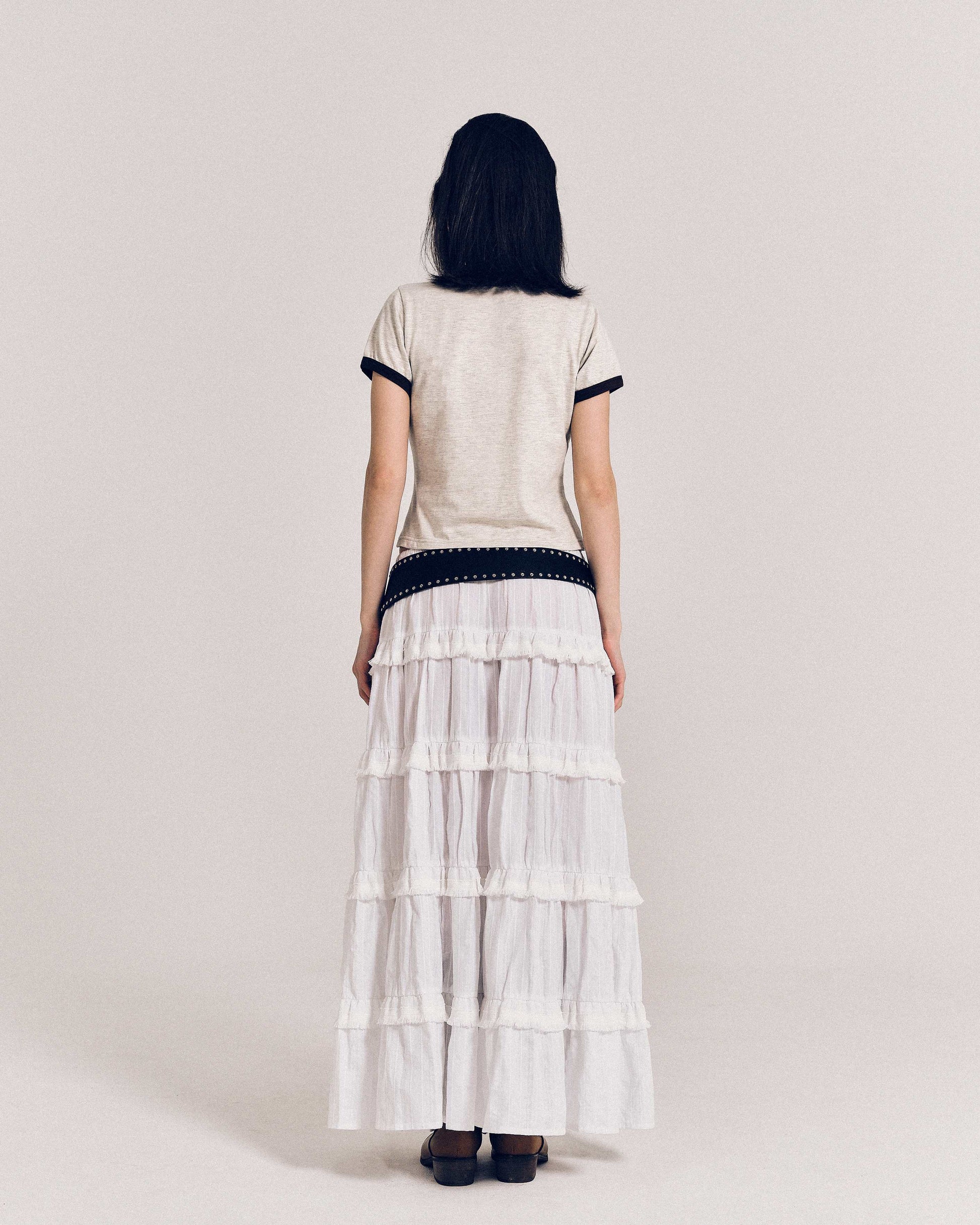 韓国モード ファッション クロップドT