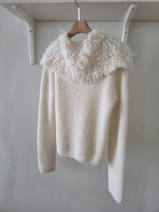 セーラーカラーニット アイボリー