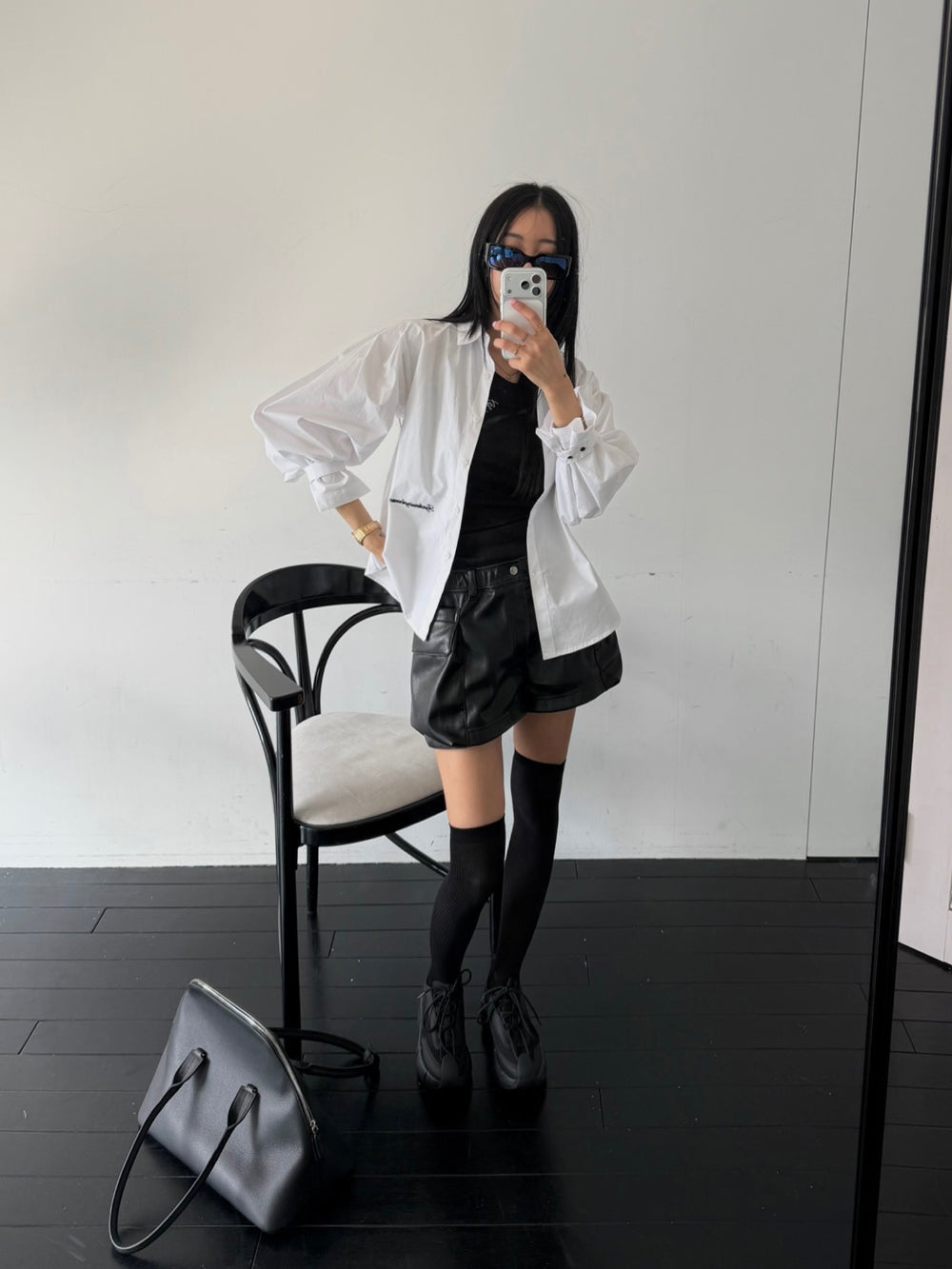 Mood Dotto Shirt アウター 羽織り スタイリング 春コーデ
