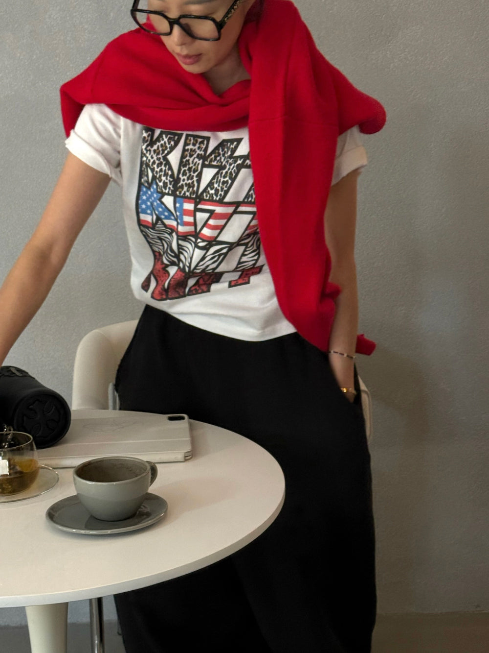 [TOPDRESSING 2026SS] KISS PRINTED T-SHIRT
