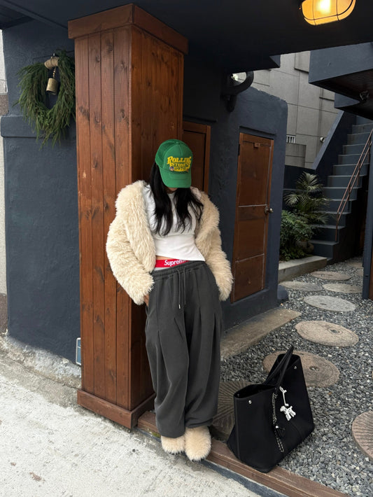 【TOPDRESSING 2026SS】CREAM OBLIQUE T-SHIRT