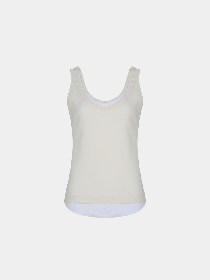【TOPDRESSING 2026AW】Carder Contrast Sleeveless