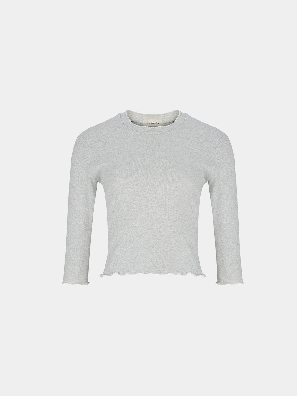 TOPDRESSING コードTシャツ レタス裾のロングスリーブ