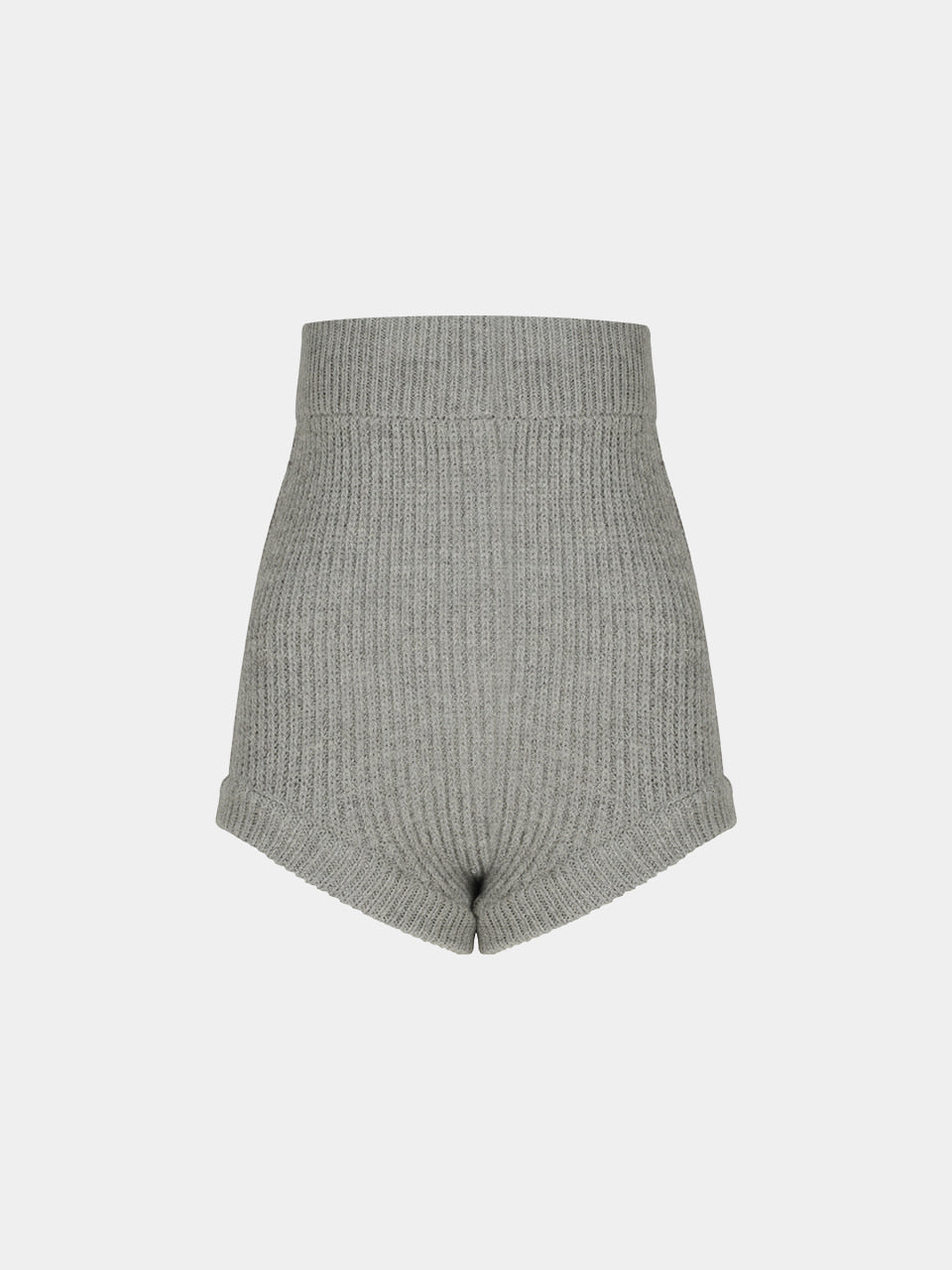 TOPDRESSING グレーのウォームフィットニットパンツ